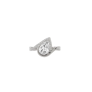 The Sculpted Pear Knot Ring