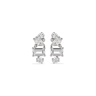 The Collective Cuts Solitaire Earrings