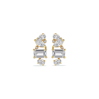 The Collective Cuts Solitaire Earrings