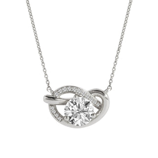 The Sculpted Round Knot Necklace