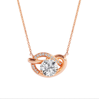 The Sculpted Round Knot Necklace