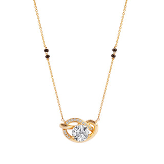 The Sculpted Round Knot Mangalsutra