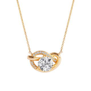 The Sculpted Round Knot Necklace