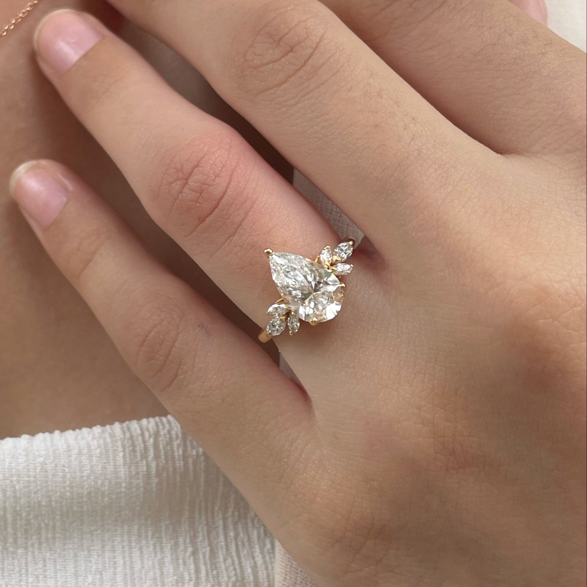 Tiara Pear Ring - Main Image
