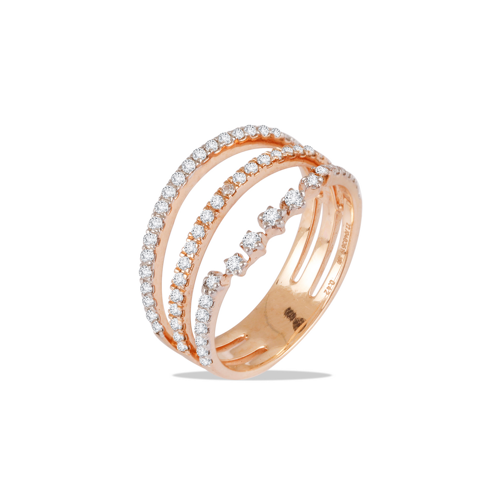 Lab-Grown Triple Stack Ring | DiAi Designs