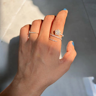 Triple Wrap Cluster Ring