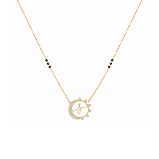 Tula One Letter Mangalsutra