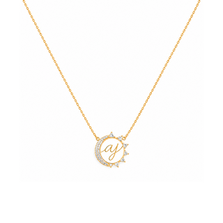 Tula Two Letter Necklace