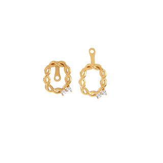 Twisted Gold Ear Jacket