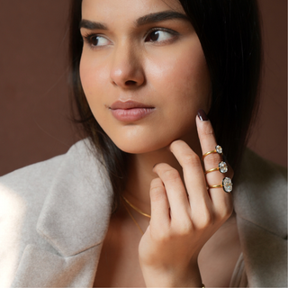 Vintage Elongated Cushion Ring