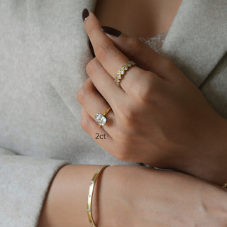 Vintage Elongated Cushion Ring