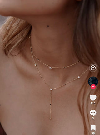 Custom Two Layered Bezel Mangalsutra