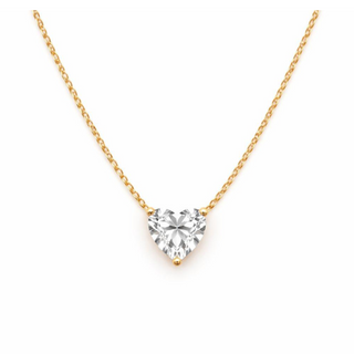 Heart Prong Necklace