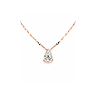 0.75ct Lab Grown Diamond Pear Prong Mangalsutra