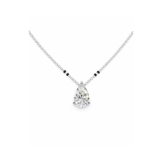 0.75ct Lab Grown Diamond Pear Prong Mangalsutra