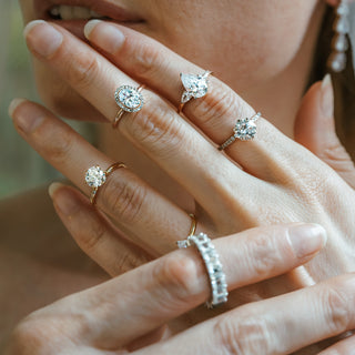 Three Stone Pear Ring