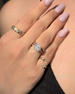 Cube Round Ring