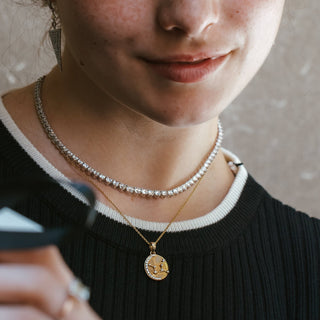 Star Sign Coin Necklace