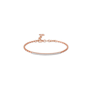 Diamond Bar Scalloped Bracelet