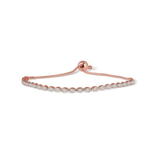 Scalloped Edge Diamond Bracelet