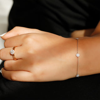 Skylight Diamond Disc Bracelet